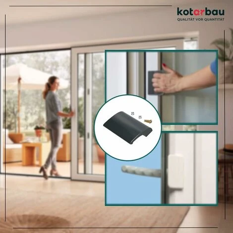 KOTARBAU Poignée De Porte De Balcon En Aluminium - Gris Anthracite - Poignée De Porte De Terrasse De Luxe - Poignée Universelle – Image 4