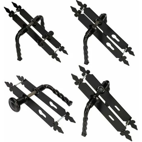 KOTARBAU Poignée De Porte - 90 Mm - PZ - Poignée De Porte - Poignée De Porte - Ensemble De Poignées - Décoratif - Universel - Intérieur - En Fer Forgé – Image 5