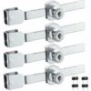Lot De 4 Verrous De Porte Coulissante En Verre Avec Finition Chromée, Clés Identiques,petites,GU.B/bon Thsinde