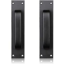 Poignée De Porte Coulissante Noire Pour Cuisine/mobilier/armoire/armoire/poignée De Tiroir Pour Foulards De Porte De Grange