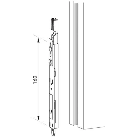 FERCO By THIRARD - Inverseur Avec Sortie De Tringle Pour FenĂȘtre, 160x16mm, Unijet, 8-00670-02-0-1 â Image 2