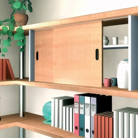 Système Coulissant SLID'UP 1900 Pour 2 Portes De Placard - Rail 1 M Aluminium - 6 Kg – Image 3