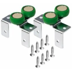 Jeu SEVROLL De Galets Supérieurs De Porte Coulissante 18mm Chariot Guide Coulisse Fixation Armoire Dressing Placard Garniture