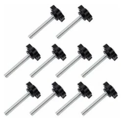 10-Pack M6x30mm Vis De Pouce, étoile En Plastique Moletées Bouton De Serrage à Vis Thumbscrew