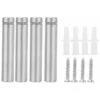 4pcs Entretoises En Verre Vis De Publicité Fixations Boulons Support Pin (12 X 80 Mm)