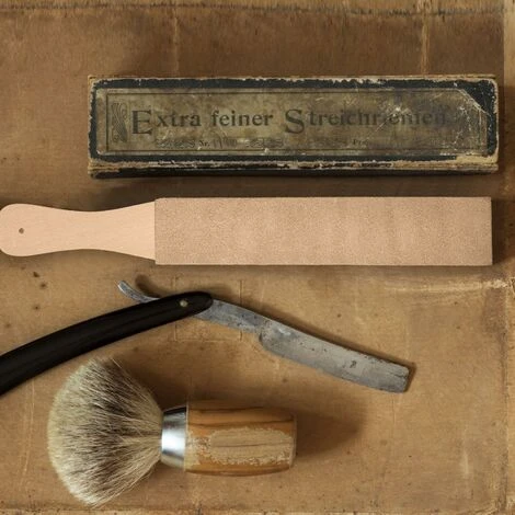 Kit De 3 Pièces En Cuir Strops, Bloc De Blocage En Cuir Double Face Paddle Strop Avec Composés De Polissage Blanc Vert (grande Taille) – Image 3