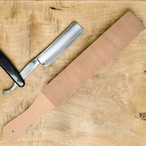 Kit De 3 Pièces En Cuir Strops, Bloc De Blocage En Cuir Double Face Paddle Strop Avec Composés De Polissage Blanc Vert (grande Taille) – Image 4