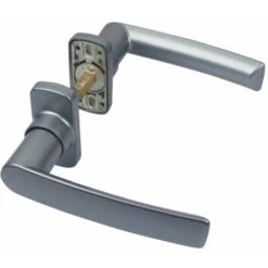 Béquille Double Hera - Finition : Blanc RAL9010 - Kintech