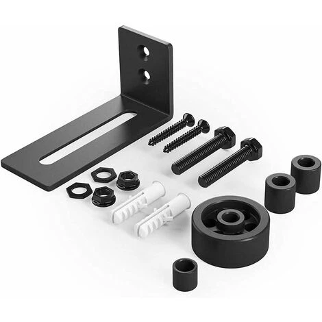 2 Pièces Multifunctional Guide De Plancher Bas De Porte De Grange Rouleau Réglable Guide Au Sol Pour Portes Coulissantes – Image 5