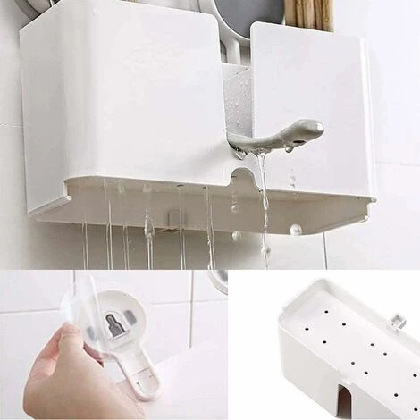 MOWZE Panier Séchage D'Ustensiles Cuisine, Panier De Séchage D'Ustensiles, Support Vidange Cuillère Fourchette, Pour La Maison Couteau De Cuisine Cuillère Cuillère Organisateurs De Vaisselle – Image 4